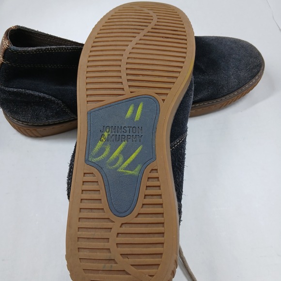 Johnston & Murphy Men's Chukka Boots Size 11M Navy Suede Leather Casual - Picture 6 of 7